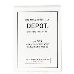 Depot No. 504 Beard & Moustache Cleansing Wipes 12 stk 