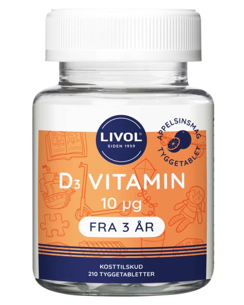 Livol D3 Vitamin Tyggetabelet Livol D3 Vitamin Tyggetabelet